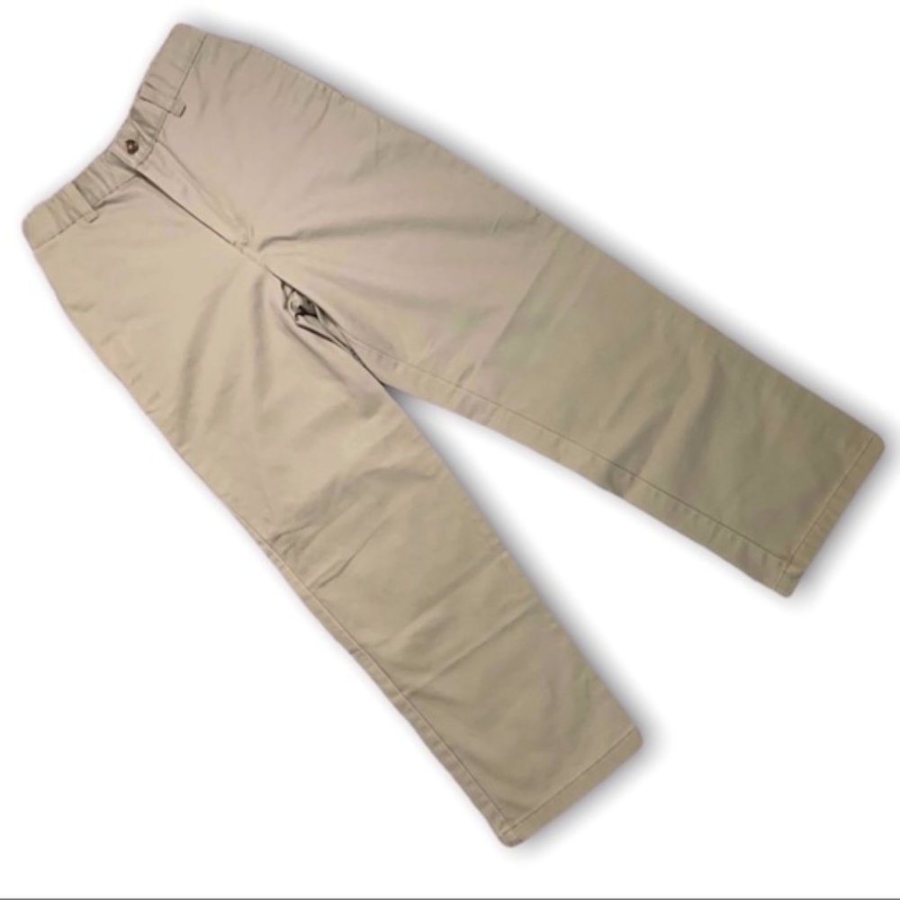 George uniform casual khakis flat front adjustable waist